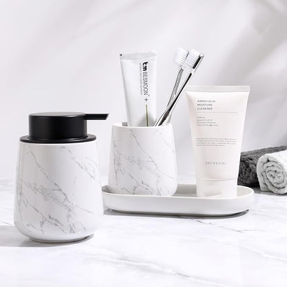 BosilunLife Marble Bathroom Accessory Set - Image 7