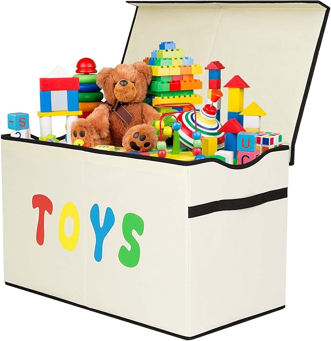 YOLOXO Toy Box Chest, Collapsible Sturdy Storage Bins - Image 9