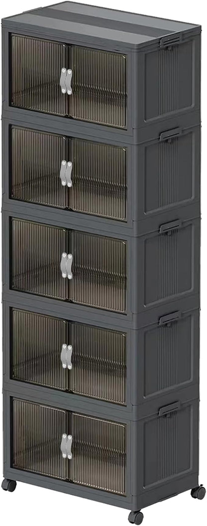 Stackable Storage Bins, Collapsible Stackable Storage Containers Bin by ONAIL