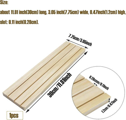 1 Pack Wooden Earring Display Stand 3 Slots Jewelry Earring Ring Display Holder - Image 2