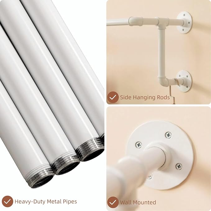 Clothes Racks, Industrial Pipe Clothing Racks - Image 5