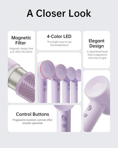 Laifen Hair Dryer SE, 200 Million Negative Ionic Blow Dryer - Image 8