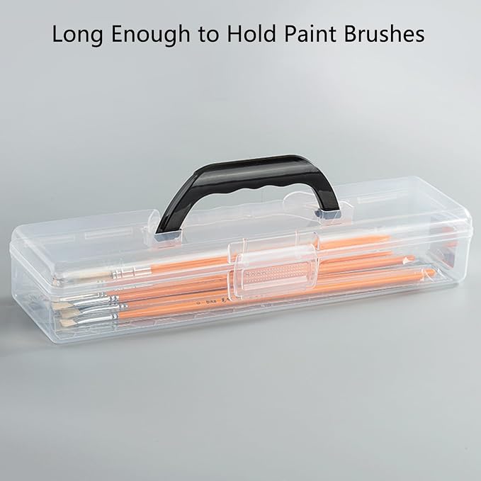Plastic Storage Container with Lid, Small Storage Bin - Image 4