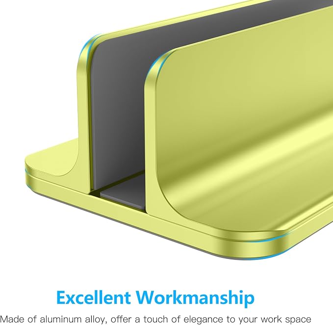 OMOTON Vertical Laptop Stand Holder, Desktop Aluminum Stand - Image 7