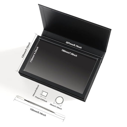 Strong 4 Layers Empty Magnetic Palette Book Palette+1pcs Makeup Depotting - Image 2