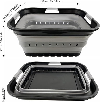 SAMMART 42L Collapsible Plastic Laundry Basket - Image 4