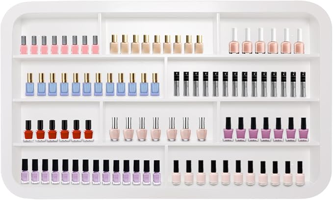 Hanging Nail Polish Display Rack, 4-Tier Wall Mount Nail Polish Organizer - Image 3