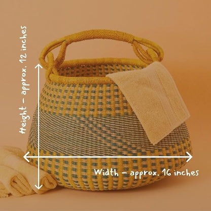 Home & Kitchen Decor, Wicker Basket, Picnic Basket, Living Room Basket - Image 4
