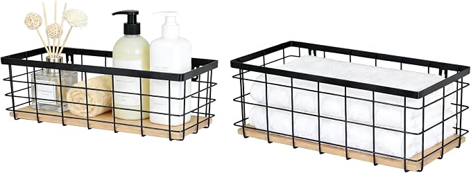 Metal Wire Basket for Kitchen Cabinets, Farmhouse Hanging Basket - Image 4