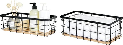 Metal Wire Basket for Kitchen Cabinets, Farmhouse Hanging Basket - Image 4