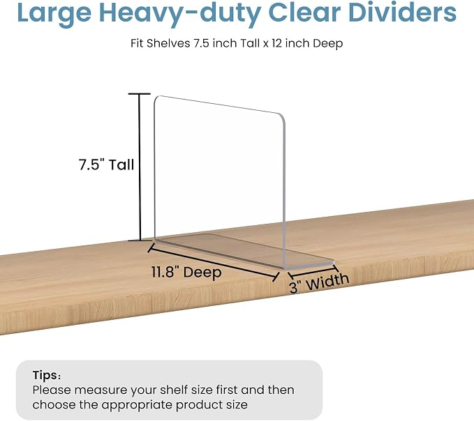 OKPOW Shelf Dividers Closet Organizer - Image 3