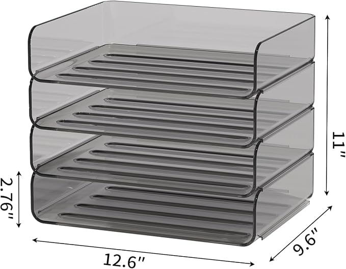 4-Tier Acrylic Paper Tray Organizer - Image 5