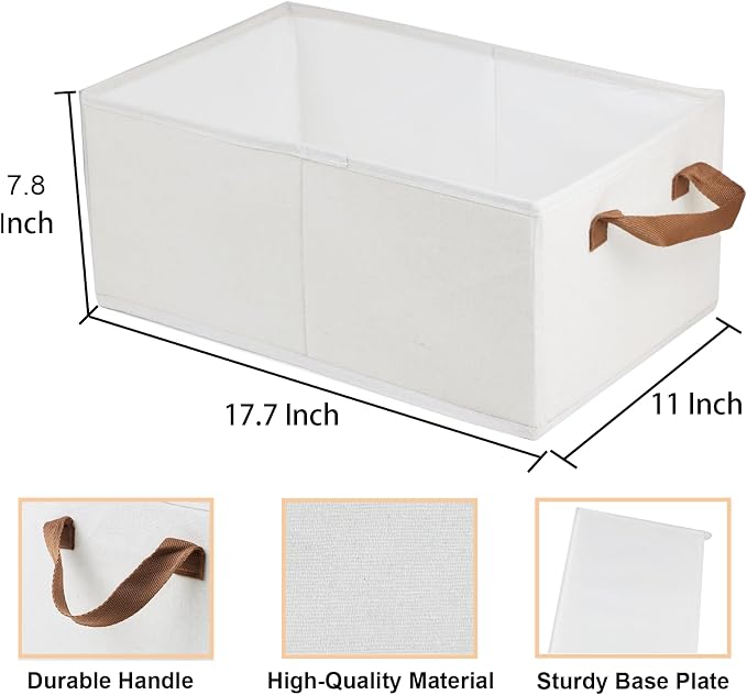 Fordonral Pack of 3 Large Capacity Storage Bins Closet Organizer System - Image 3