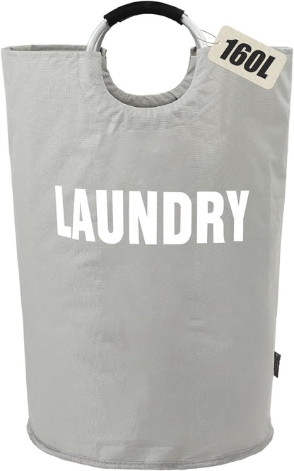 DOKEHOM 160L XX-Large Laundry Basket, Collapsible Laundry Bag, Foldable Laundry by DOKEHOM