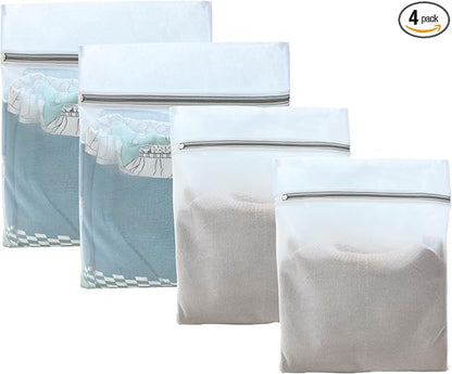 4 Pcs Mesh Laundry Bags for Delicates | Durable, Safe Wash Bags for Washing by Unknown