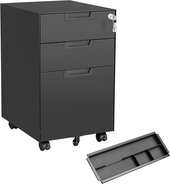 MIIIKO 3 Drawer Filing Cabinet by MIIIKOOfficeFurniture