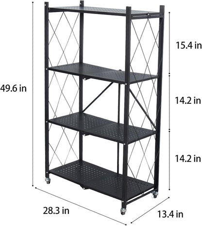 Life Hacks 2pcs 4-Tier Foldable Shelves - Image 3