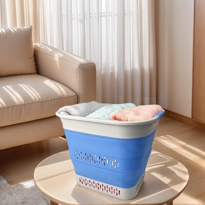 SAMMART 40L Collapsible Plastic Laundry Basket - Image 3