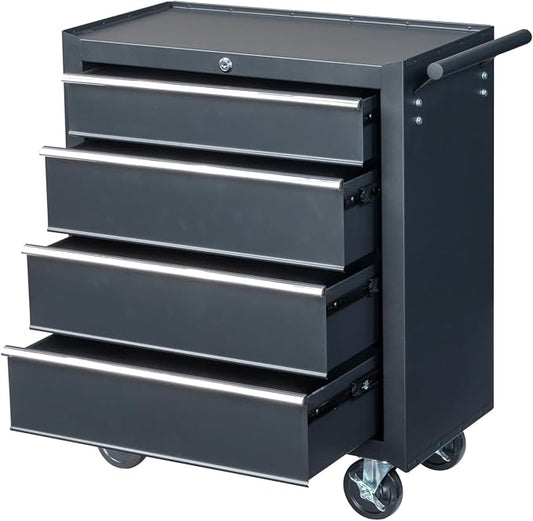 Metal Rolling Tool Box Organizer | Lockable Tool Chest by NAICKUC