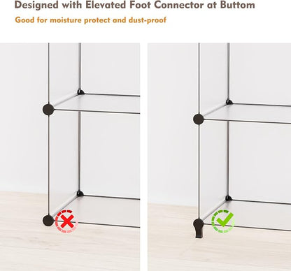 HOMIDEC Closet Organizers and Storage, 9 Cube Storage Organizer, Portable - Image 5