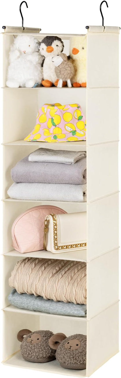 GRANNY SAYS 6 Shelf Hanging Closet Organizers and Storage, Collapsible Closet by GRANNYSAYS
