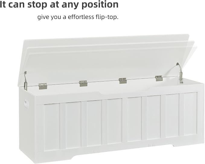 VANKILEY 51.2" Storage Chest Extra Large, Wooden Storage Bench, - Image 9