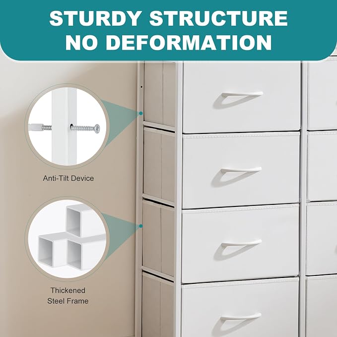 OLIXIS 8 Drawer Storage Dresser - Image 6