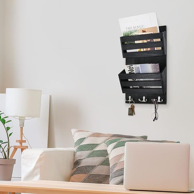 Unistyle Rustic Mail Organizer Wall Mount - Image 5