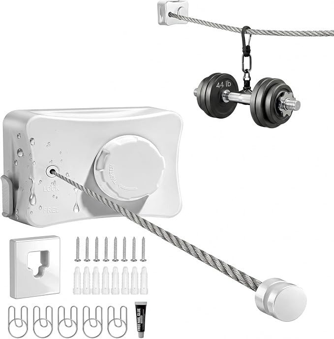 Retractable Clothesline Indoor Outdoor by Tapsawp