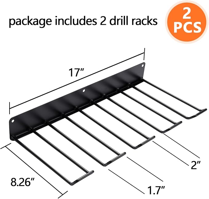 UU-Major Drill Holder Wall Mount, Power Tool Organizer, Heavy Duty Garage Tool - Image 3