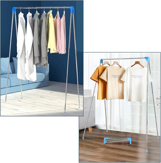 Portable Garment Rack, Folding Clothes Rack, Collapsible Clothing Rack - Image 8