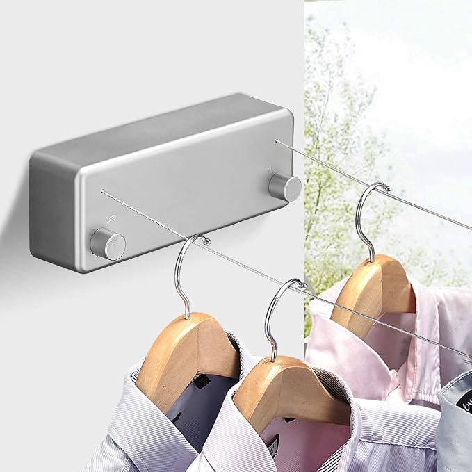 BESy Retractable Clothesline ABS case+Aluminum Dryer - Image 2