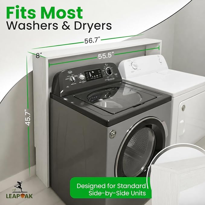 Over the Washer and Dryer Storage Shelf, Laundry Shelf, Laundry Room Organizer - Image 6
