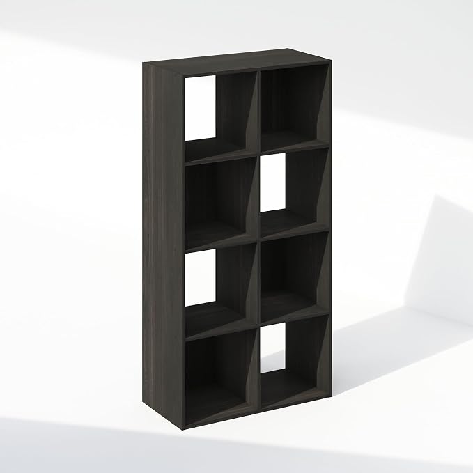 Furinno PELLI Book Shelf, 8-Cube Bookshelf, Horizontal Cube Storage Organizer by Furinno-FitsYourSpaceFitsYourBudget