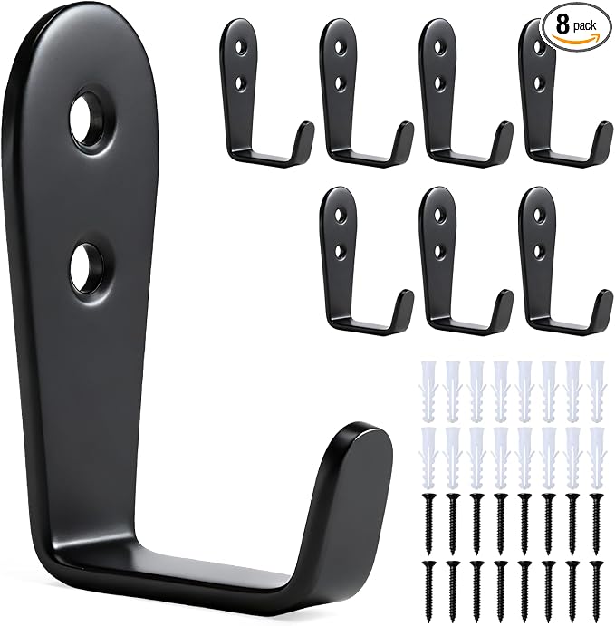 Stainless Steel Hooks for Hanging, Heavy Duty Hook, Wall Hooks Key Holder Wall by IBERDE
