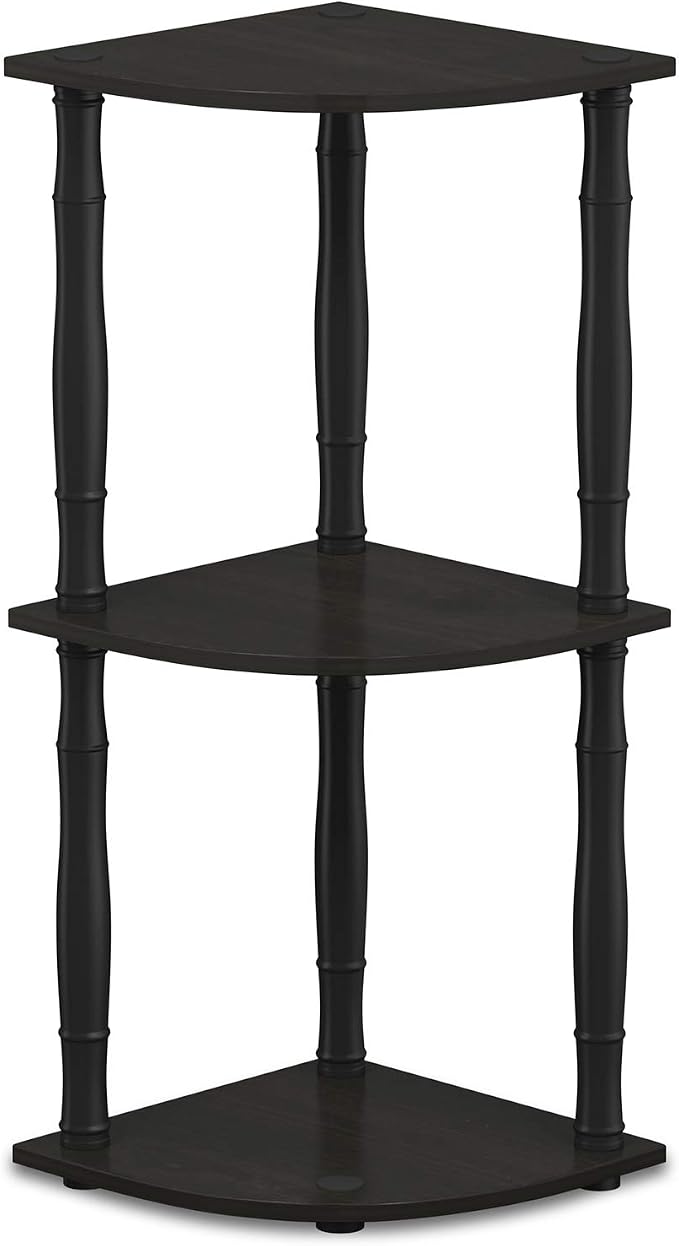 Furinno Turn-N-Tube 3-Tier Corner Display Rack Multipurpose Shelving Unit by Furinno-FitsYourSpaceFitsYourBudget