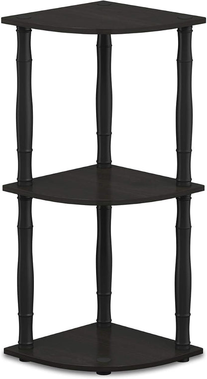 Furinno Turn-N-Tube 3-Tier Corner Display Rack Multipurpose Shelving Unit by Furinno-FitsYourSpaceFitsYourBudget