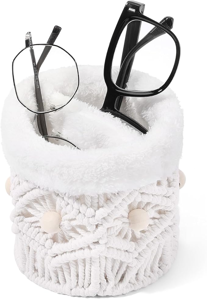 SNOWSTAR Plush Lined Eyeglasses Holder Stand by WelcometoSNOWSTAR