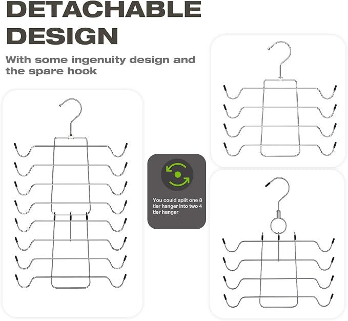 2 Pack Bra Organizer, Tank Top Hangers Space Saving, Closet Organizers and - Image 3