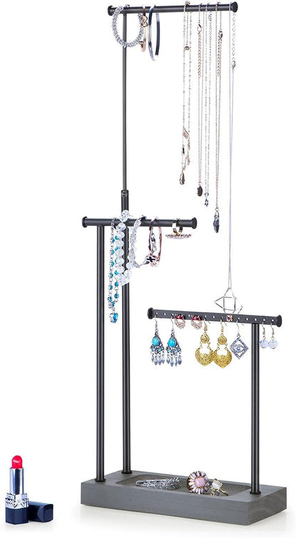 SRIWATANA Jewelry Organizer Display Extra Tall Necklace Holder 3 Tier Jewelry - Image 8