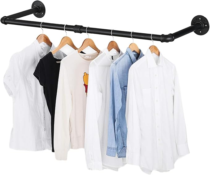 Oroonoko 36inch Industrial Pipe Clothes Rack Wall Mount by Oroonoko