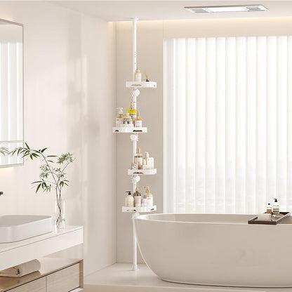 shuang qing 4-Tier Corner Shower Caddy Tension Pole Organizer - Image 8
