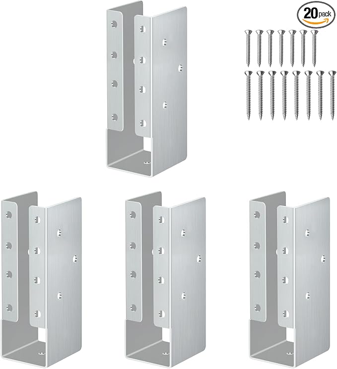 Gawicpy Concealed Stainless Steel Joist Hangers, Outdoor Trim Concealed Flanges by Gawicpy