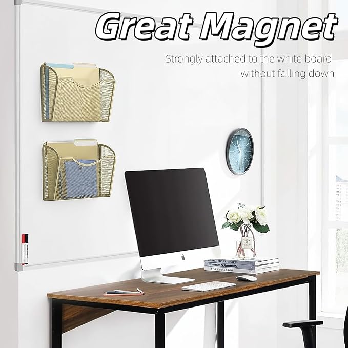 MINDEPOT Magnetic Wall File Organizer, Hanging File Holder, 3 Pack, Powerful - Image 5