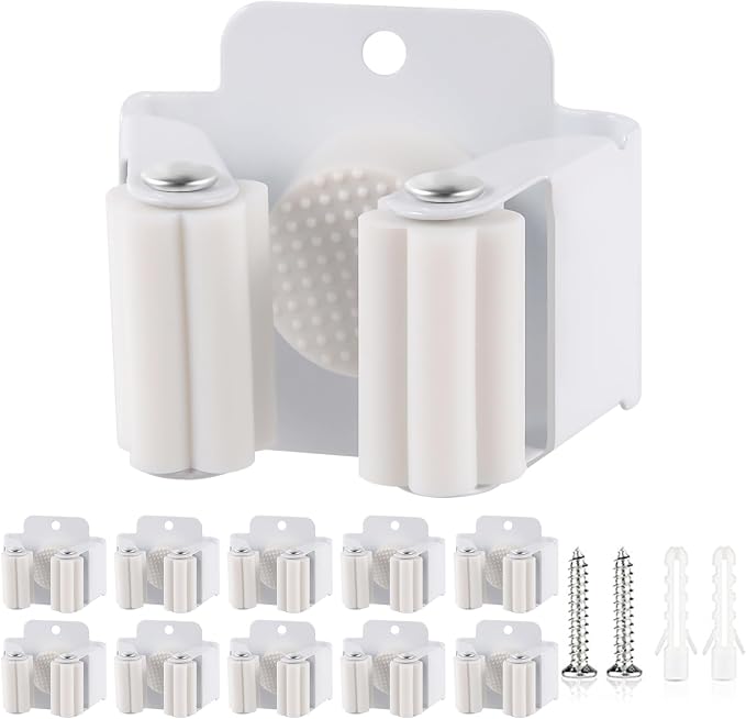 Verdenu 10 Pack Broom Holder Wall Mount, Mop and Broom Holder Wall Mount by Verdenu