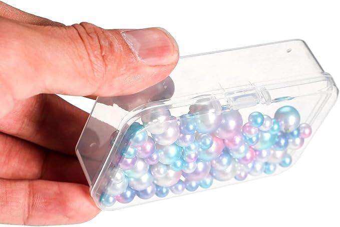 Jetec 30 Pieces Mini Plastic Clear Beads Storage Containers Box - Image 4