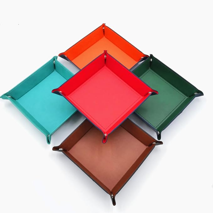 siduater Valet Tray Desktop Storage Organizer – Vegan Leather Catchall Tray - Image 6