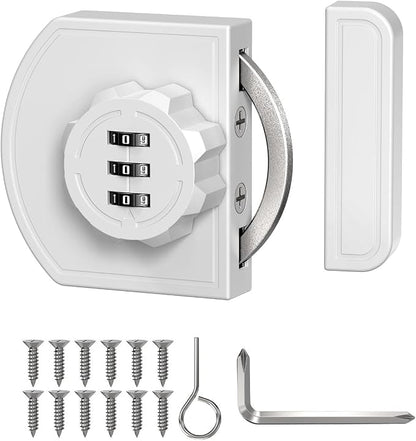 180 Degree Combination Cabinet Lock, Keyless 3 Digit Password Lock, Anti Pry - Image 8