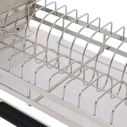 DYRABREST Pull Down Cabinet Organizer, Stainless Steel 2-Tier Pull-Out Kitchen - Image 8