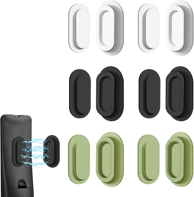 6 Pack Magnetic Remote Control Holder – Upgraded Silicone Magnetic Wall Mount by AMAZYC-US